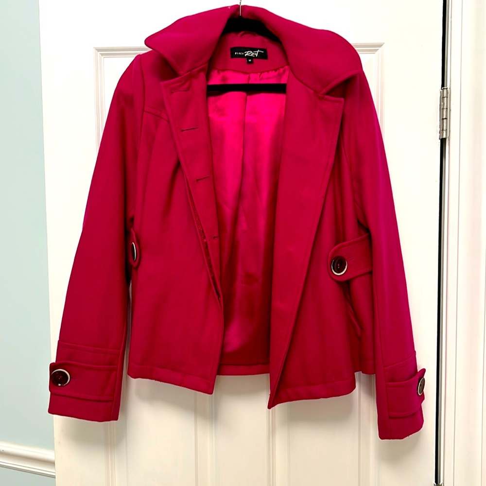 Pink peacoat